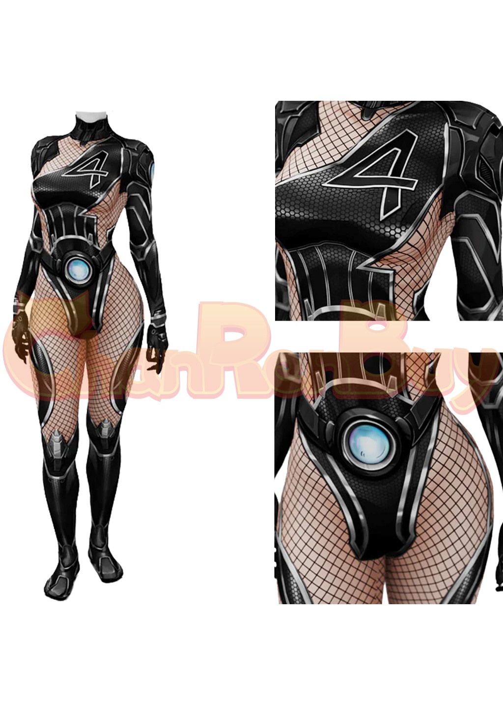 Invisible Woman Susan Storm Costume Marvel Rivals Bodysuit Cosplay for Adult Kids