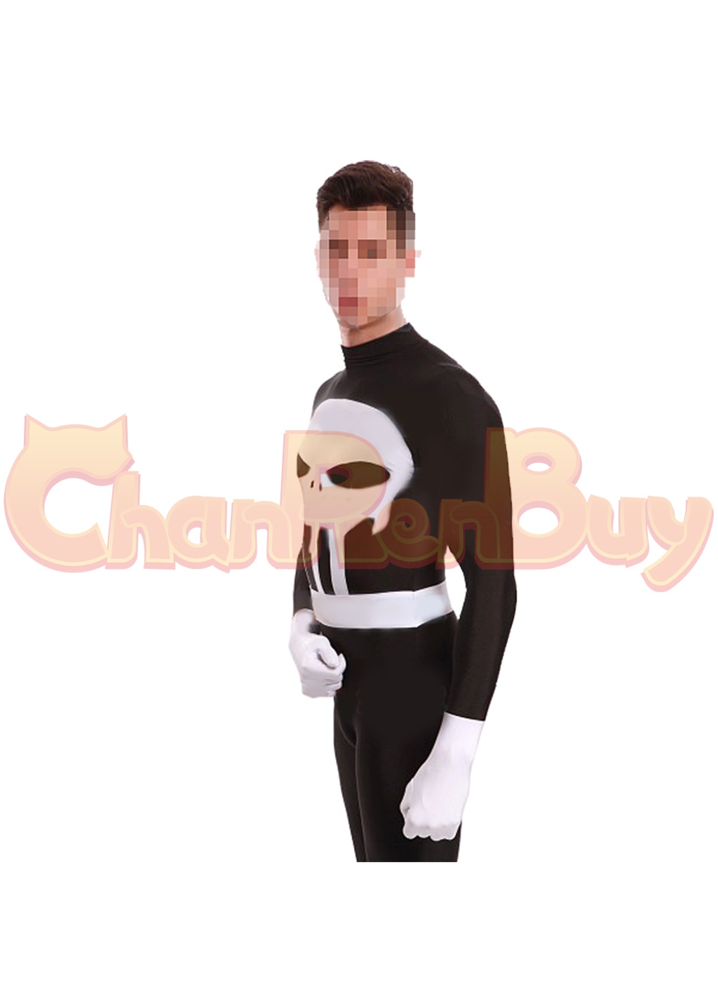 Punisher Costume Bodysuit The Punisher Cosplay for Adult Kids