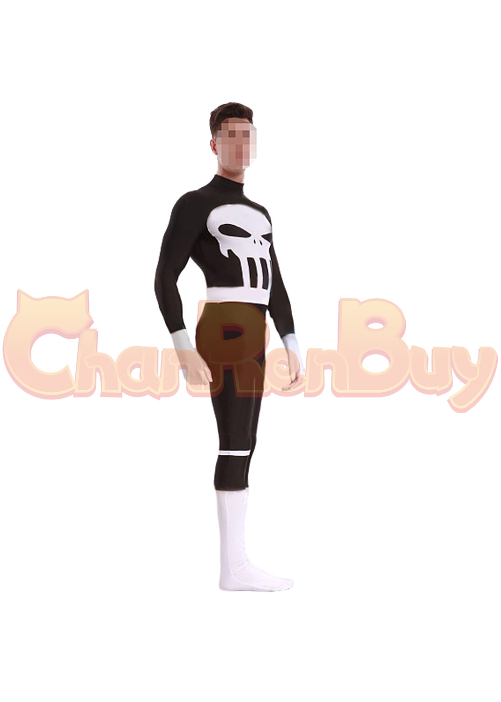 Punisher Costume Bodysuit The Punisher Cosplay for Adult Kids