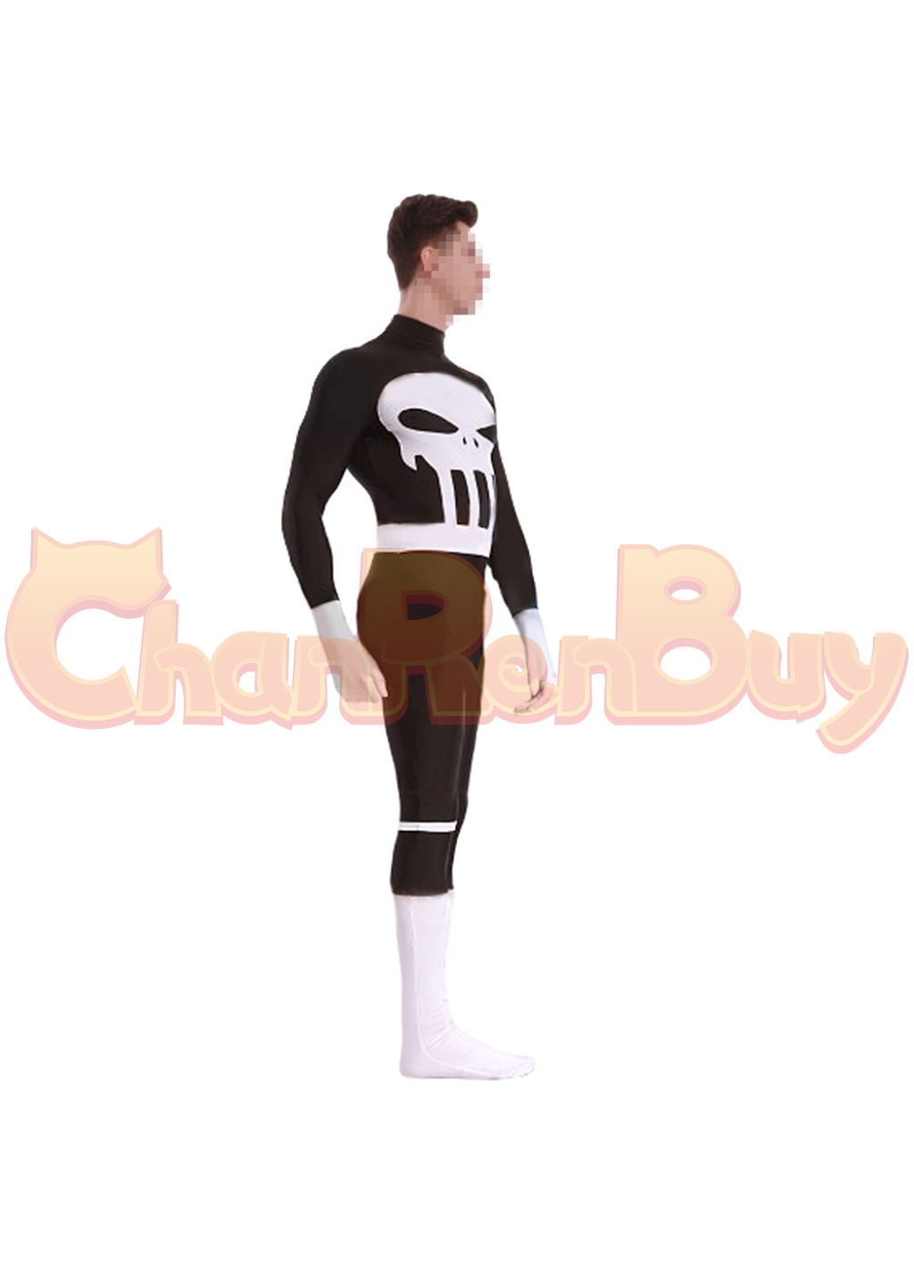 Punisher Costume Bodysuit The Punisher Cosplay for Adult Kids