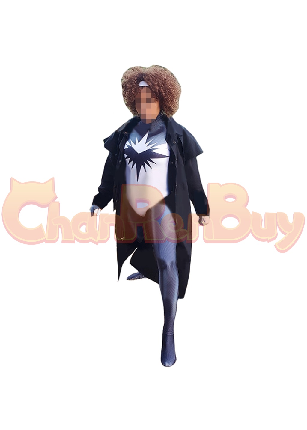 Monica Rambeau Costume Captain Marvel Bodysuit Cosplay for Adult Kids