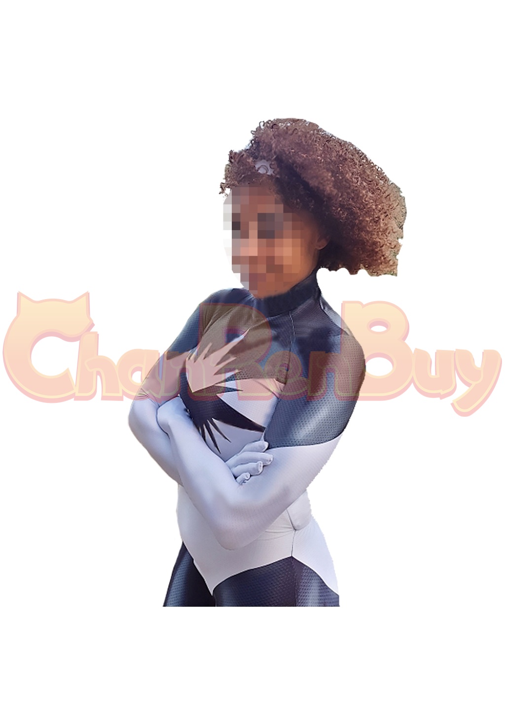Monica Rambeau Costume Captain Marvel Bodysuit Cosplay for Adult Kids