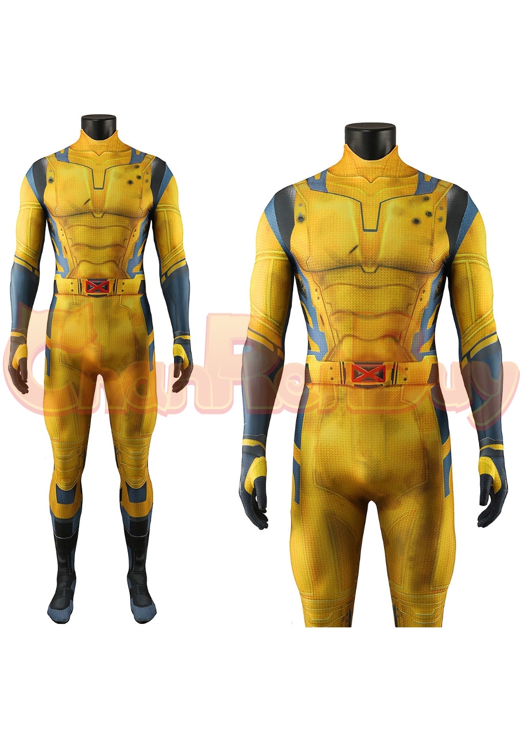 Wolverine Costume Bodysuit Deadpool & Wolverine Cosplay for Adult Kids Damaged Ver