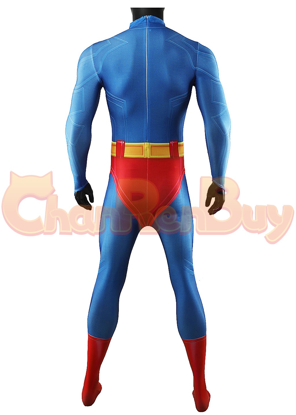 Superhero Man Costume Clark Kent Bodysuit Cosplay for Adult Kids