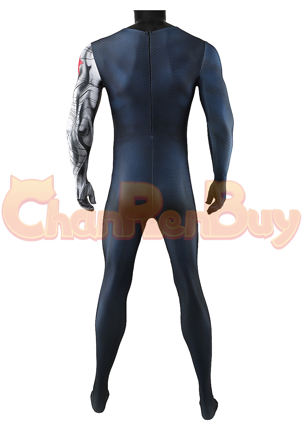 Captain America Winter Soldier Costume Bucky Barnes Bodysuit Cosplay for Adult Kids