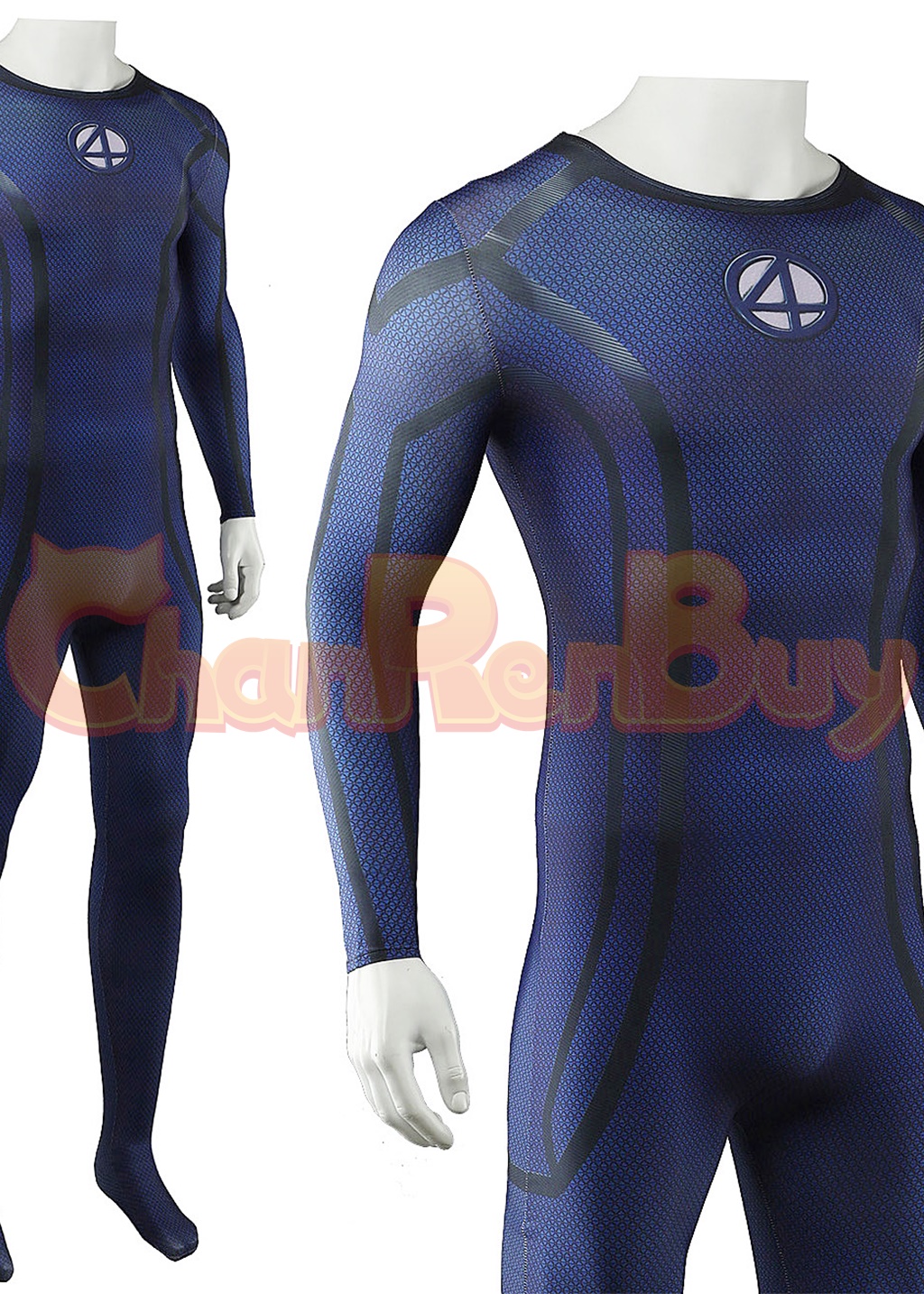 Human Torch Costume Deadpool & Wolverine Bodysuit Cosplay for Adult Kids