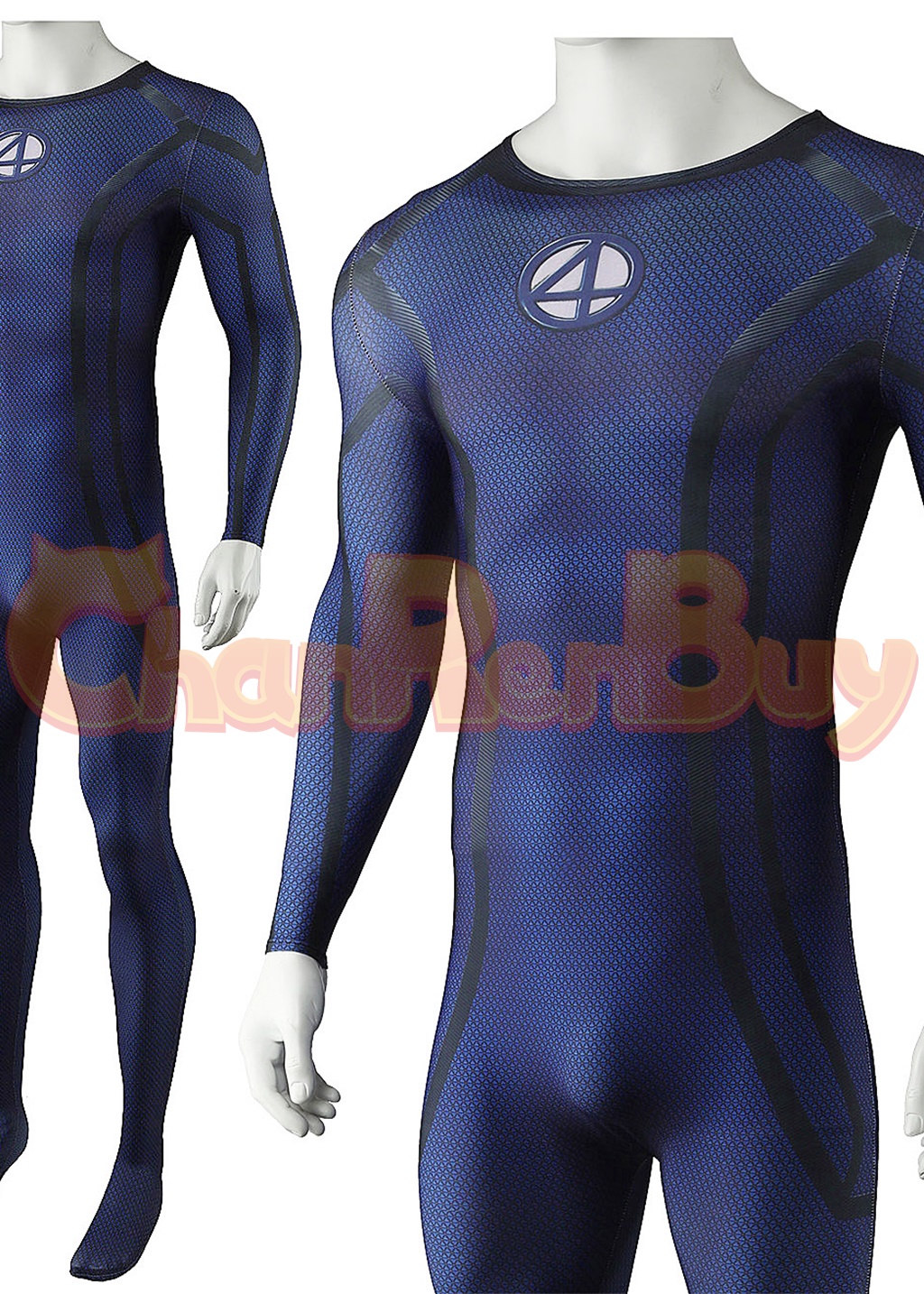 Human Torch Costume Deadpool & Wolverine Bodysuit Cosplay for Adult Kids