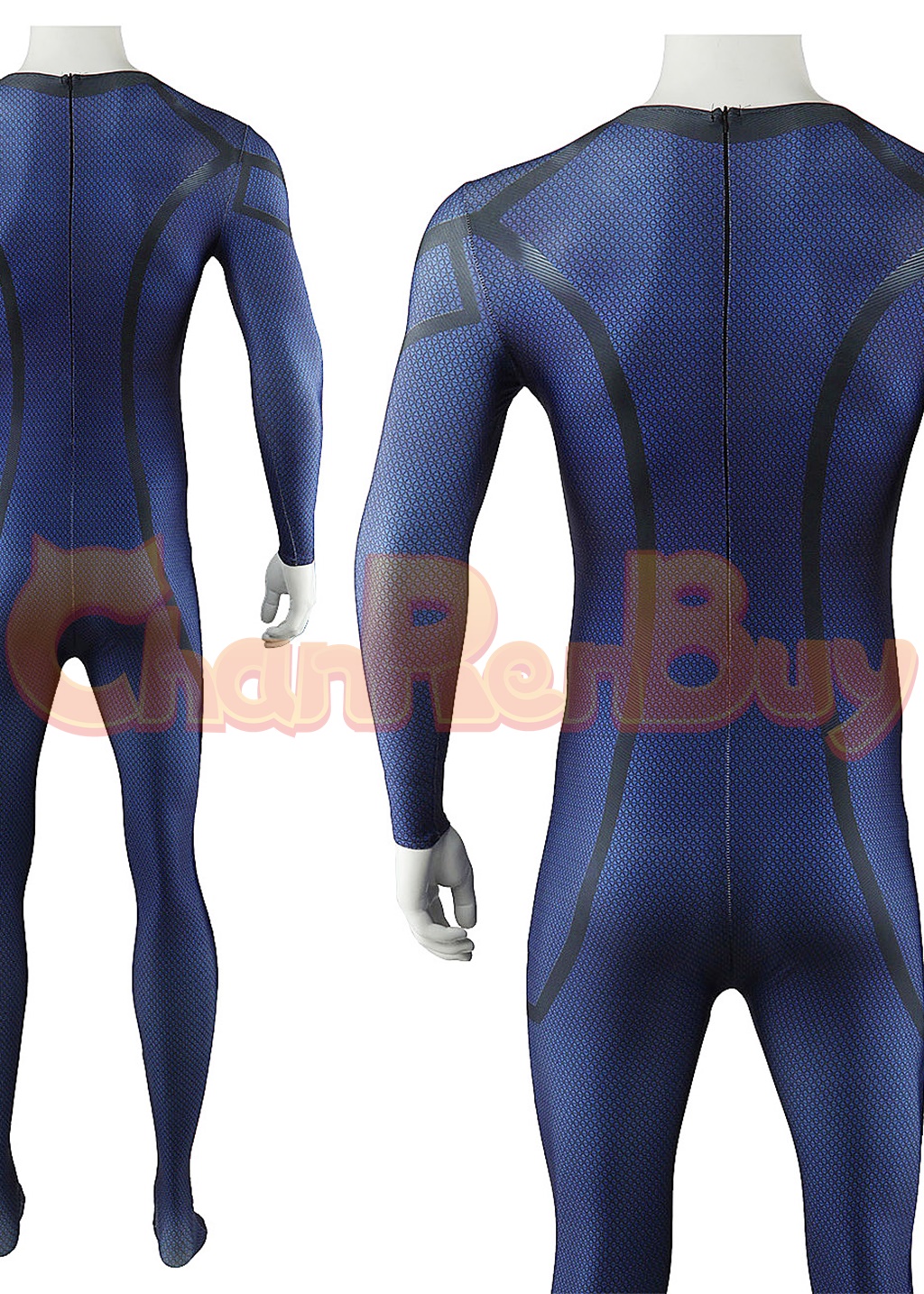 Human Torch Costume Deadpool & Wolverine Bodysuit Cosplay for Adult Kids