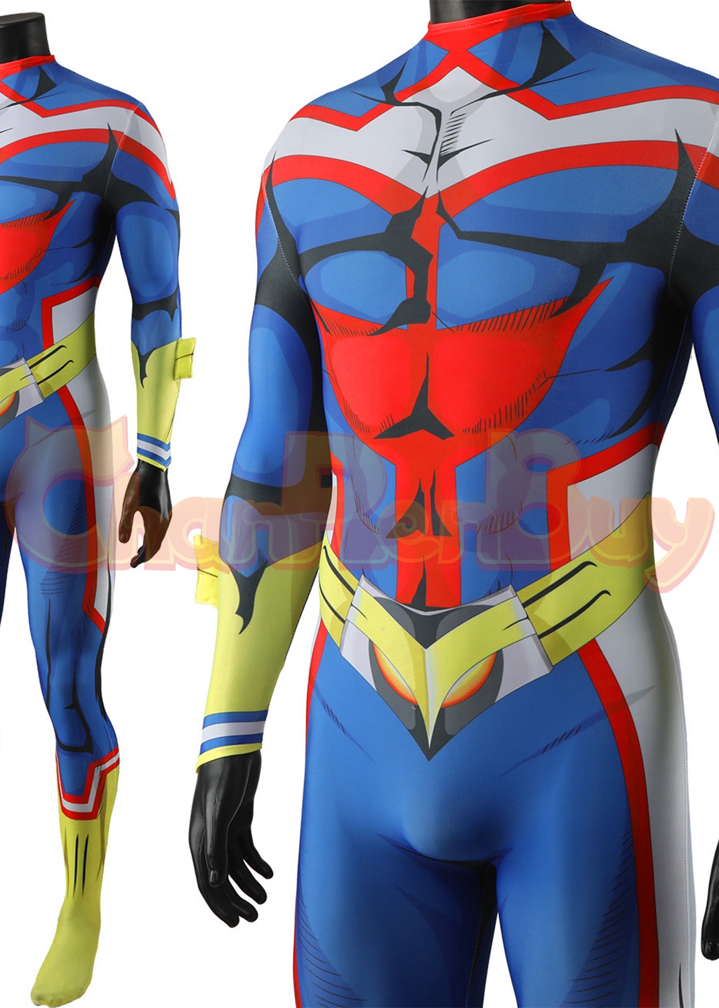 All Might Costume My Hero Academia Bodysuit Cosplay Ver.1 for Adult Kids