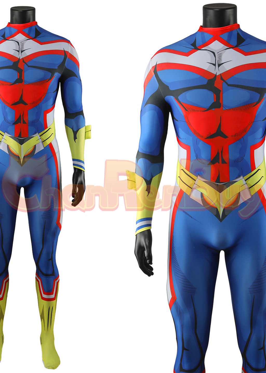 All Might Costume My Hero Academia Bodysuit Cosplay Ver.1 for Adult Kids