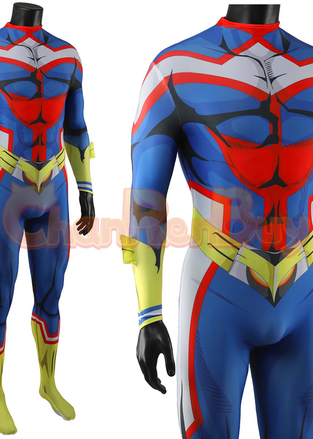 All Might Costume My Hero Academia Bodysuit Cosplay Ver.1 for Adult Kids