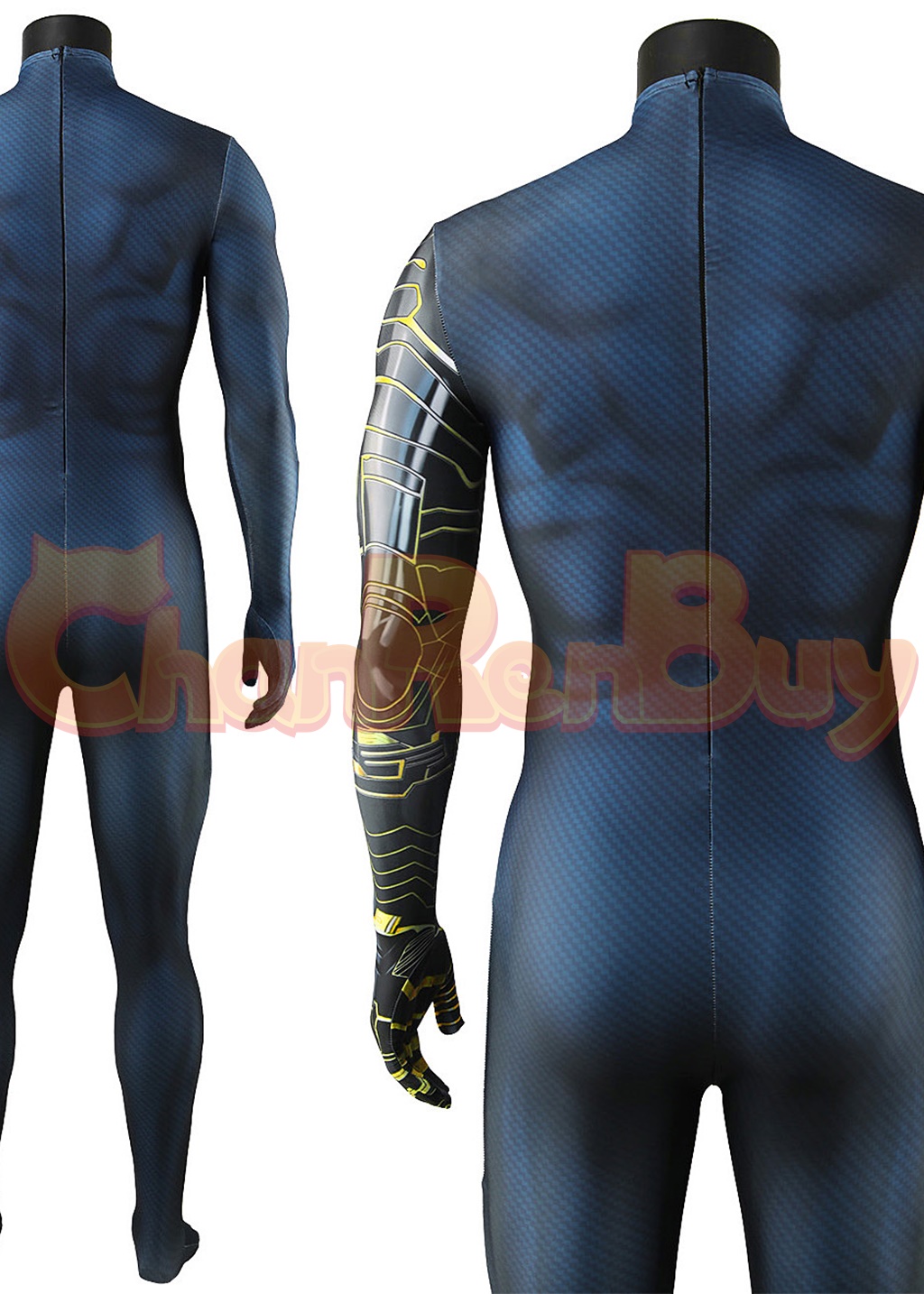 Winter Soldier Costume Thunderbolts Bucky Barnes Bodysuit Cosplay for Adult Kids