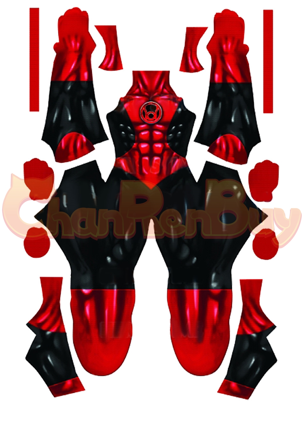 Red Lantern Costume Green Lantern Bodysuit Cosplay for Adult Kids