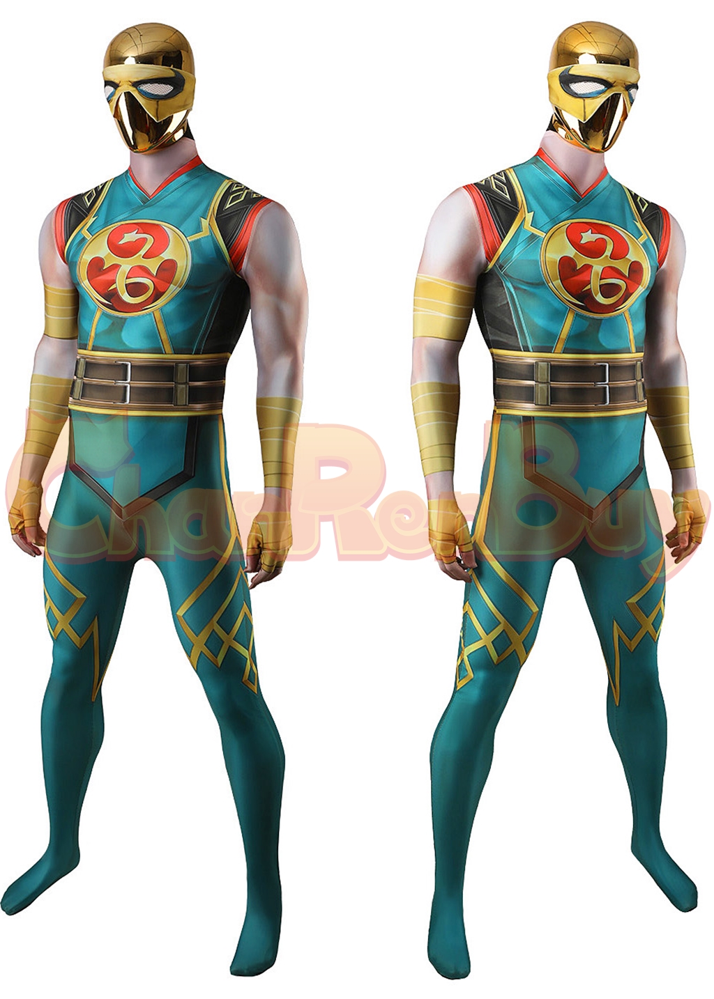Iron Fist Costume Marvel Rivals Bodysuit Cosplay for Adult Kids