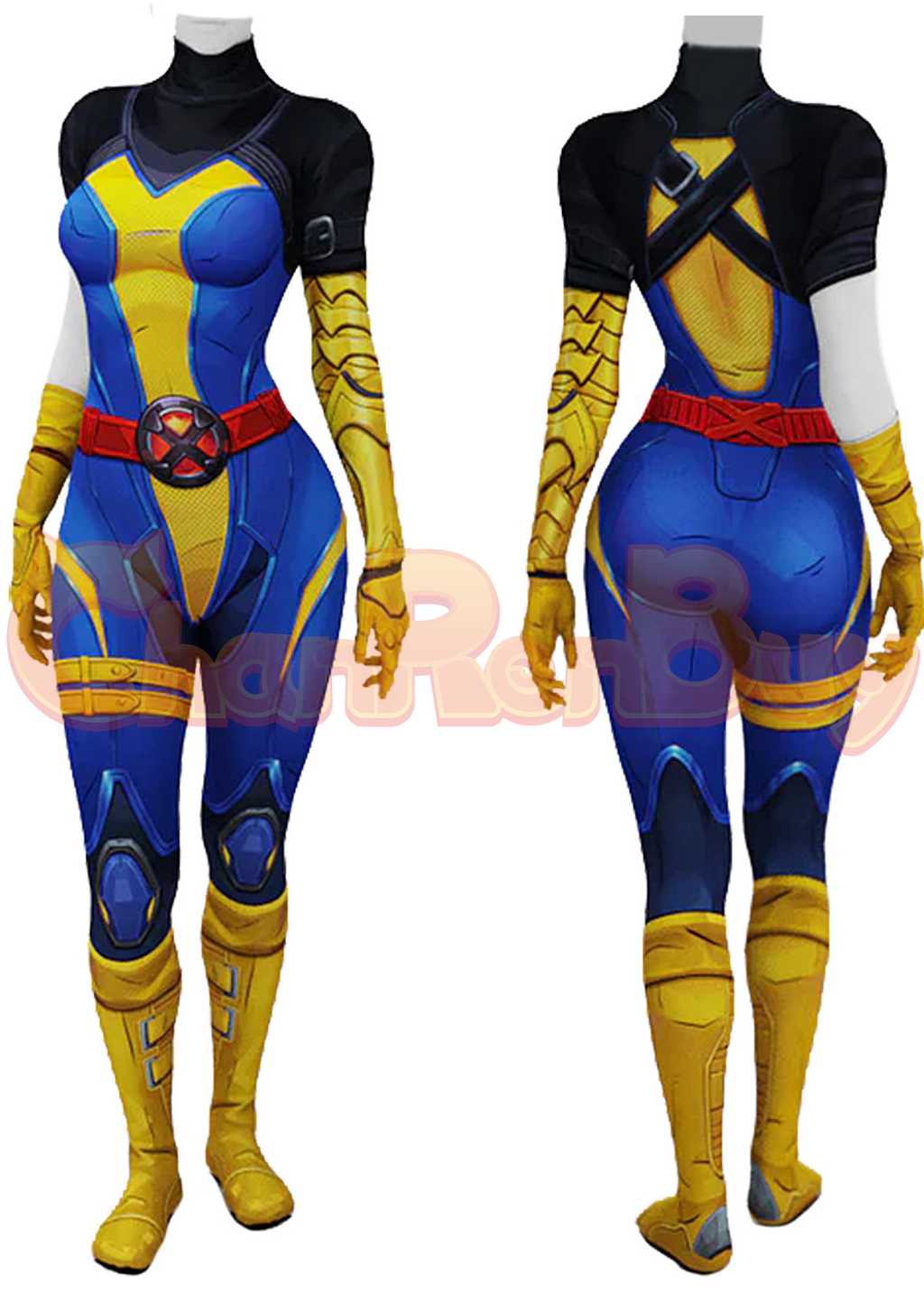 Jean Grey Costume X-Men Bodysuit Cosplay for Adult Kids