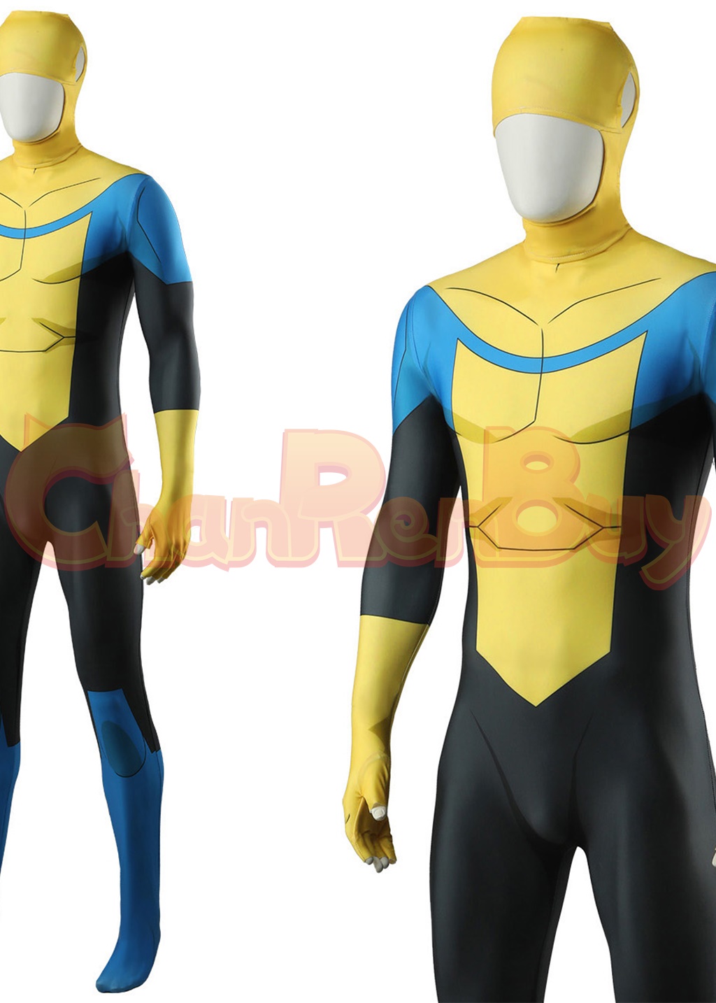 Mark Grayson Costume Invincible Bodysuit Cosplay Yellow Ver for Adult Kids