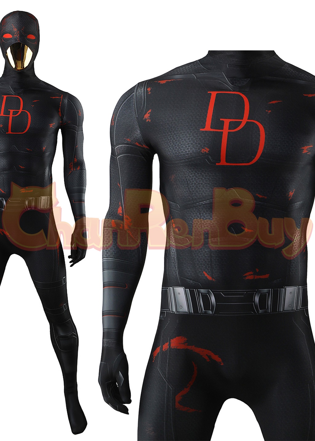 Matt Murdock Costume Daredevil S2 Bodysuit Cosplay for Adult Kids