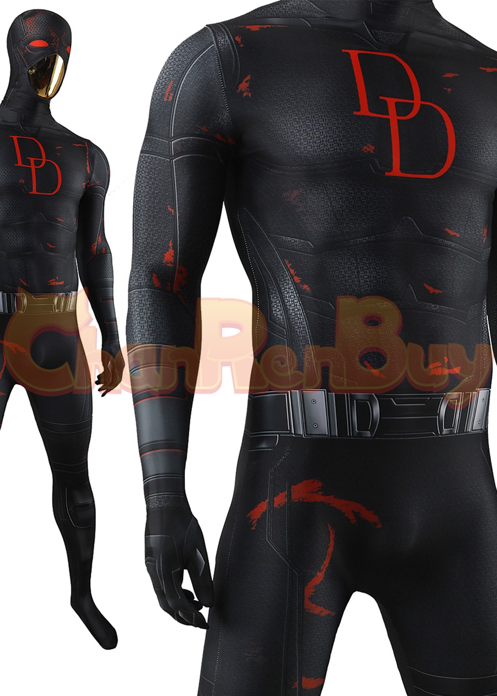 Matt Murdock Costume Daredevil S2 Bodysuit Cosplay for Adult Kids