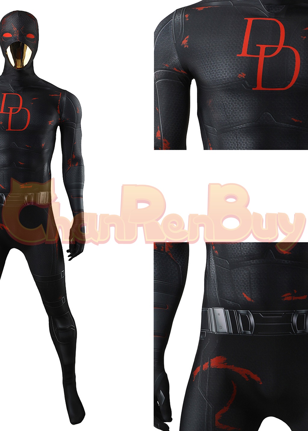 Matt Murdock Costume Daredevil S2 Bodysuit Cosplay for Adult Kids