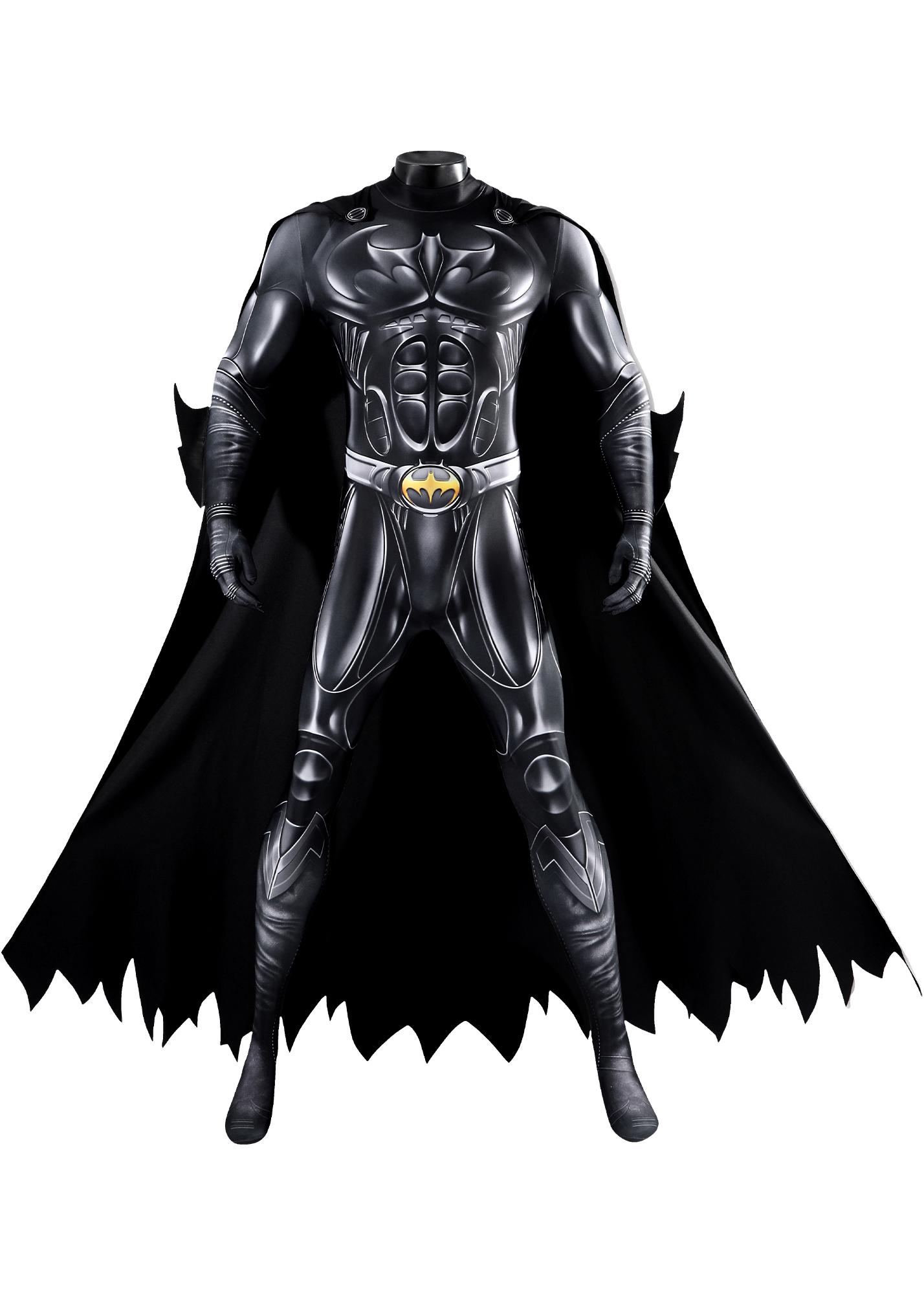 Bruce Wayne Costume Superhero Bat Style Man Bodysuit Cosplay