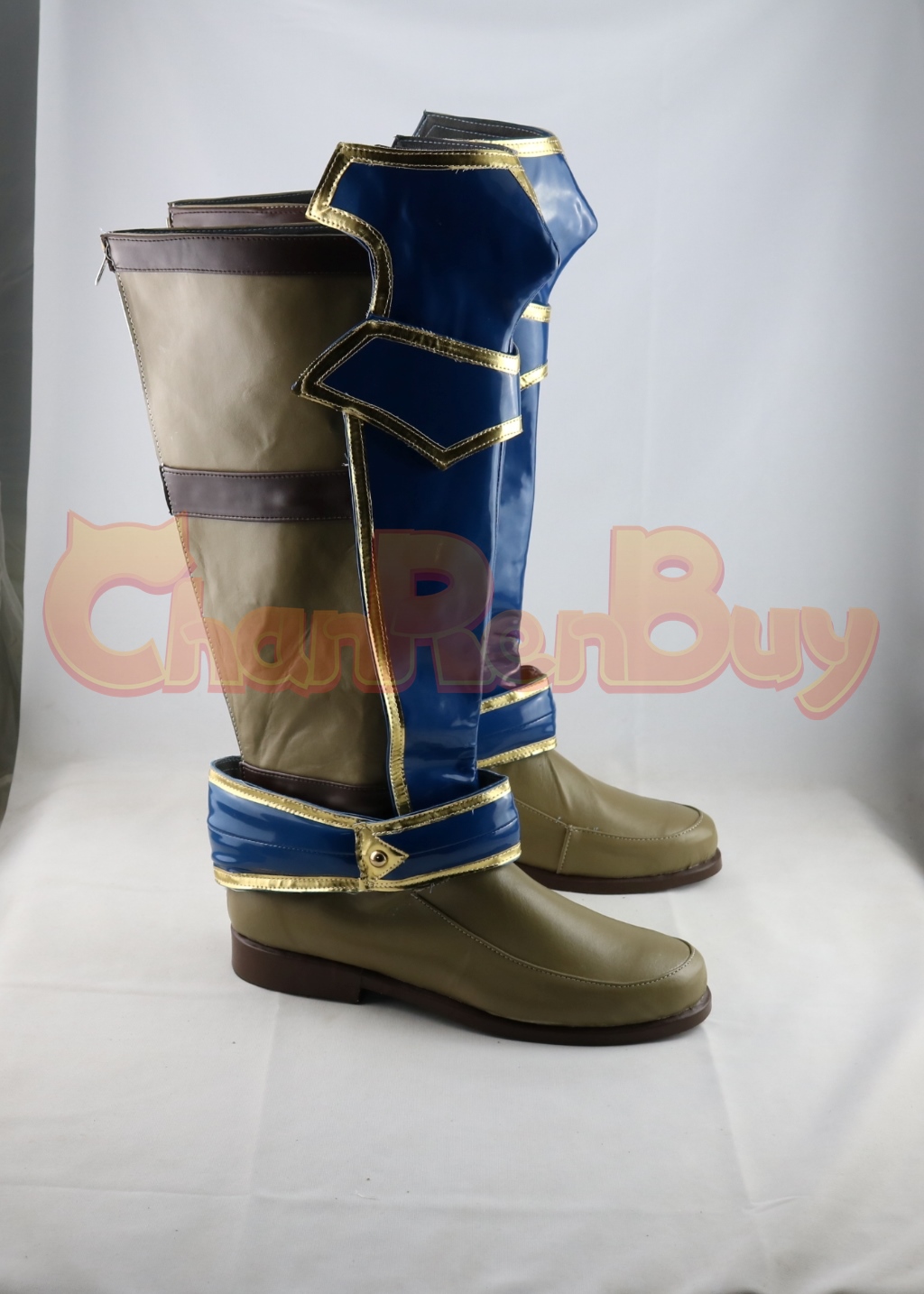 Fire Emblem Ike Shoes Cosplay Men Boots Blue