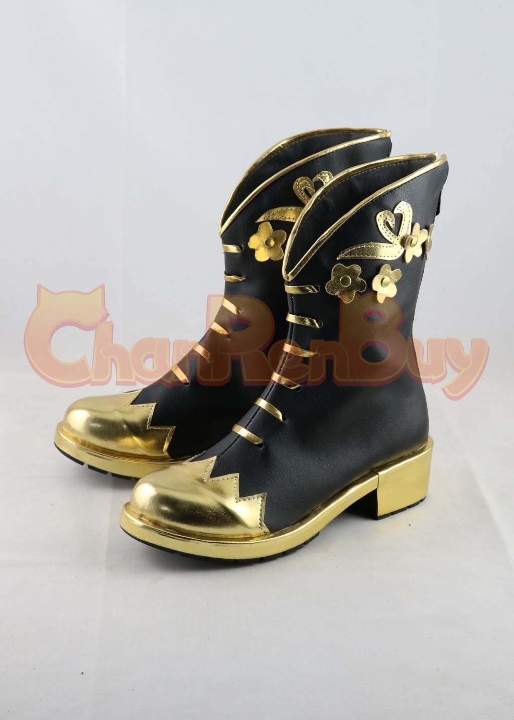 Vil Schoenheit Epel Shoes Cosplay Men Twisted Wonderland Boots Black