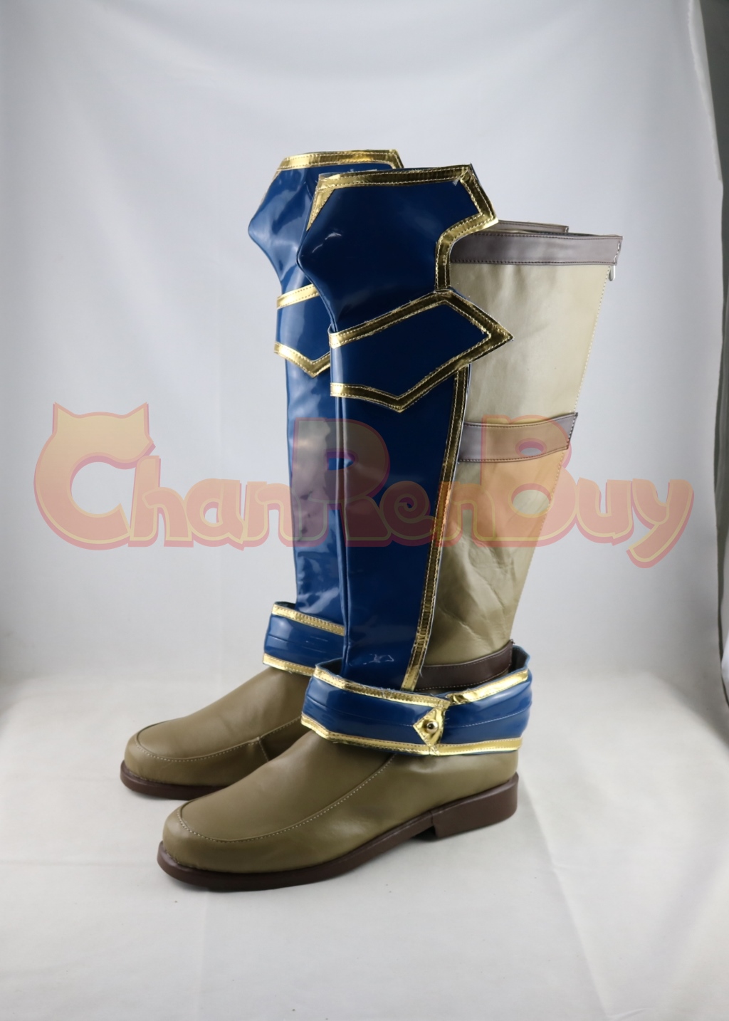 Fire Emblem Ike Shoes Cosplay Men Boots Blue