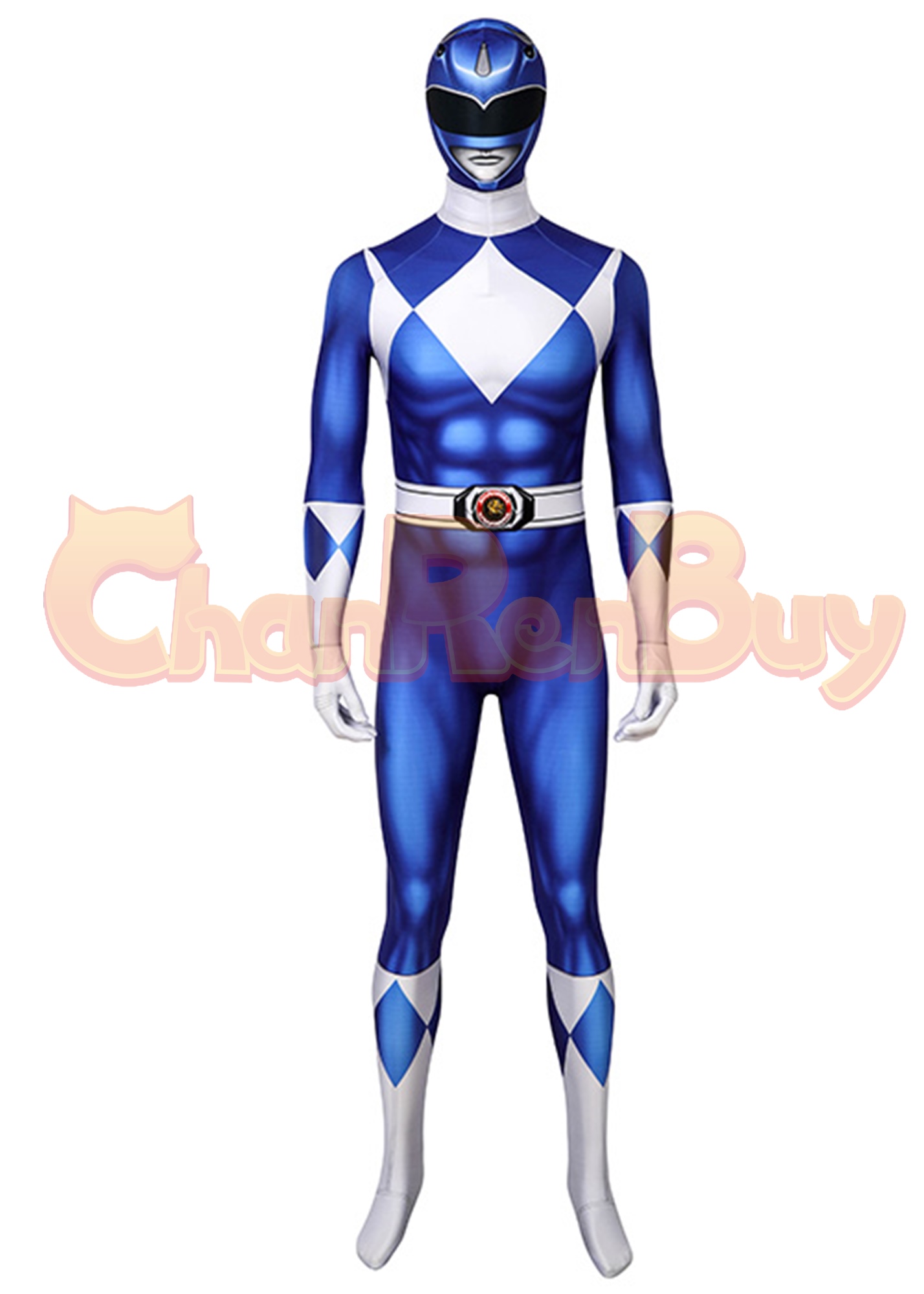 Mighty Morphin Power Rangers Costume Cosplay Jumpsuit 