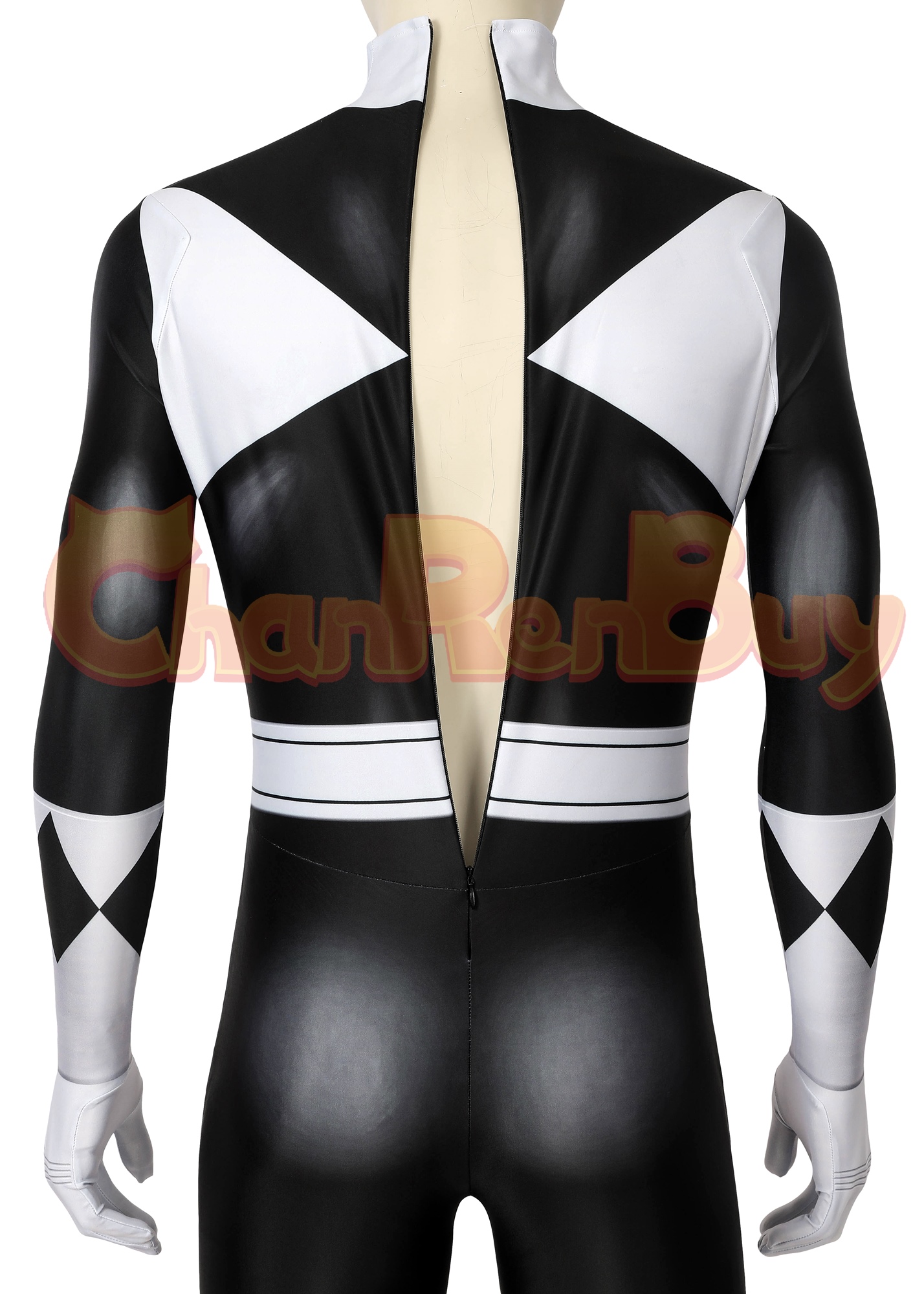 Mighty Morphin Power Rangers Costume Cosplay Jumpsuit 