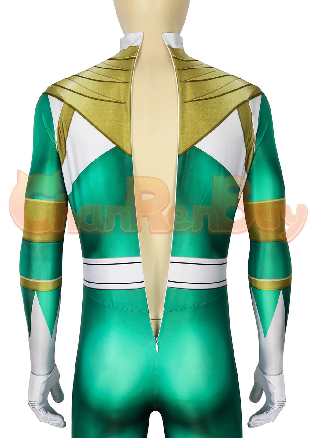 Mighty Morphin Power Rangers Costume Cosplay Jumpsuit 