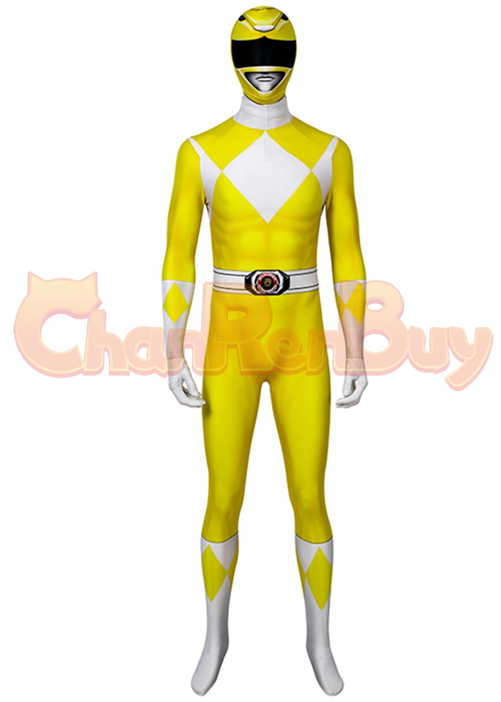 Mighty Morphin Power Rangers Costume Cosplay Jumpsuit 
