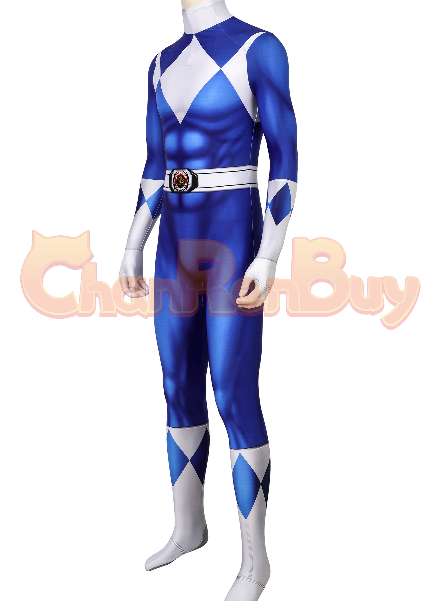 Mighty Morphin Power Rangers Costume Cosplay Jumpsuit 