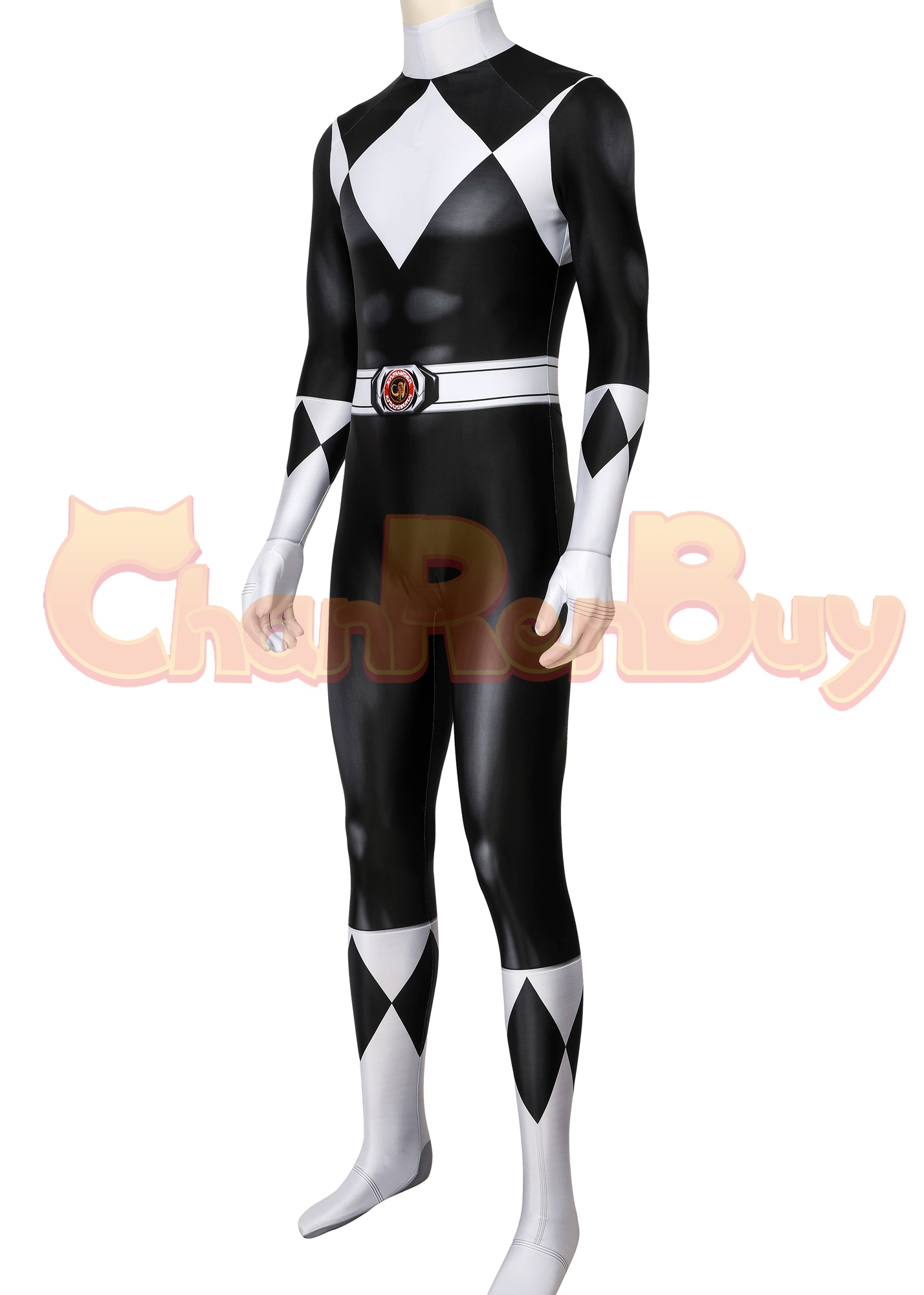 Mighty Morphin Power Rangers Costume Cosplay Jumpsuit 