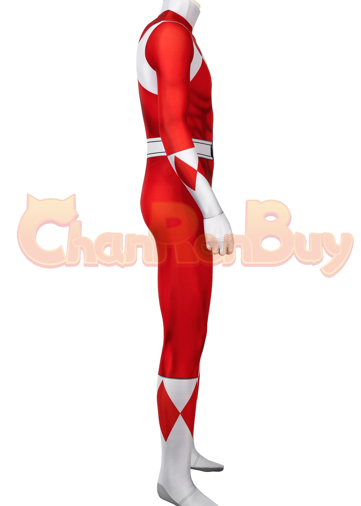 Mighty Morphin Power Rangers Costume Cosplay Jumpsuit 