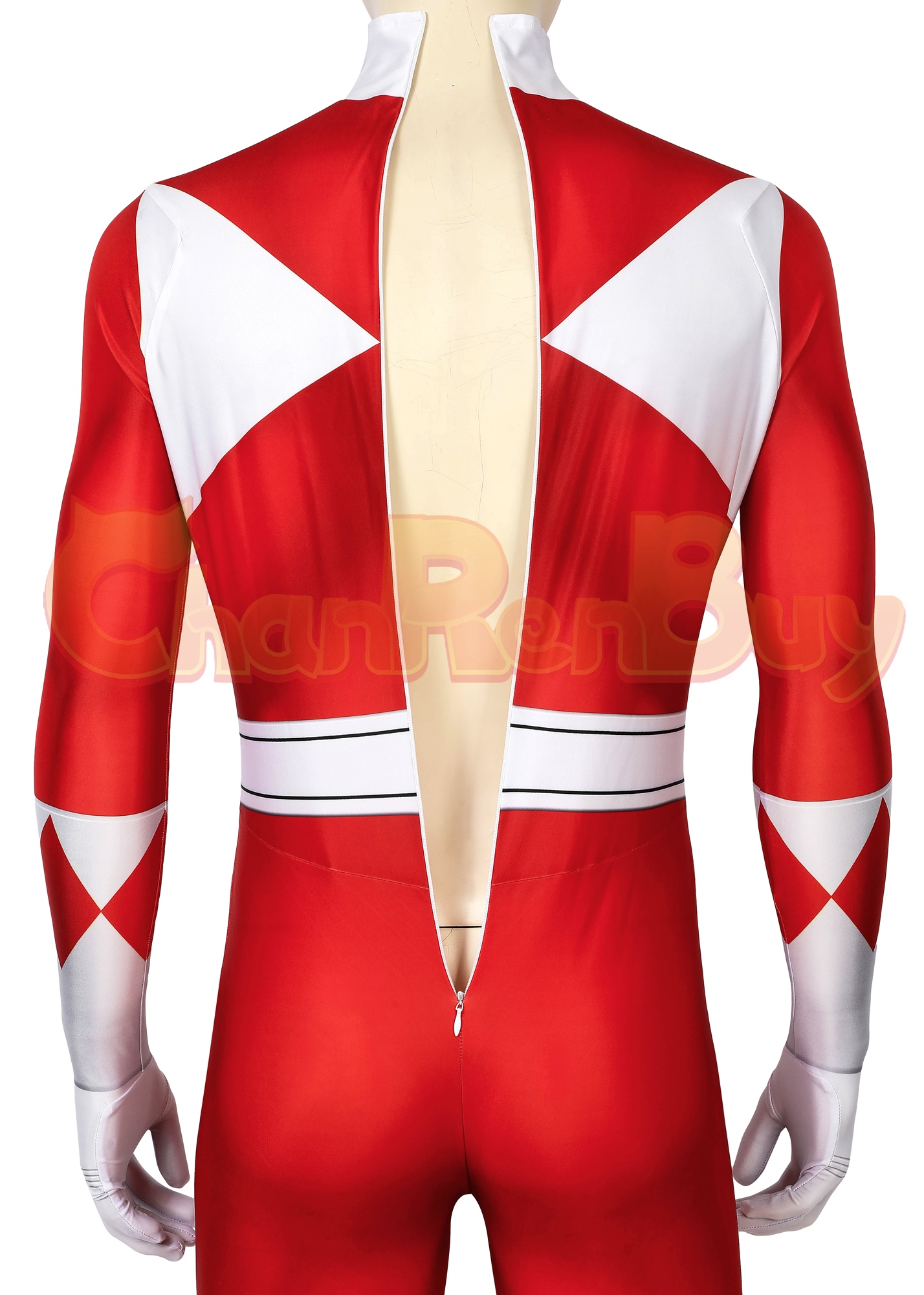 Mighty Morphin Power Rangers Costume Cosplay Jumpsuit 
