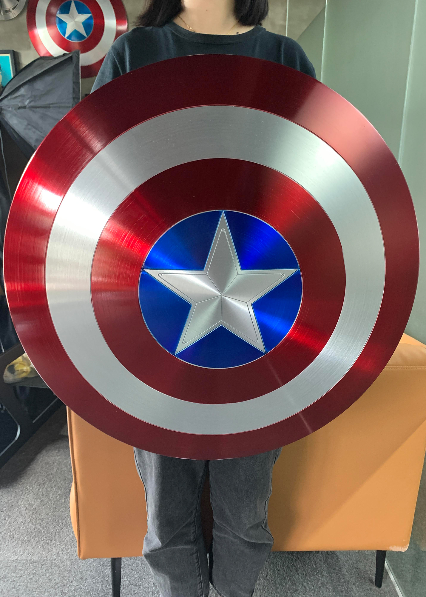 Captain America Shield Steve Rogers Cosplay Prop