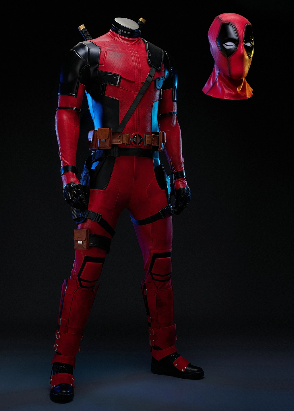 Wade Wilson Costume Deadpool 1 Suit Cosplay Top Level 2