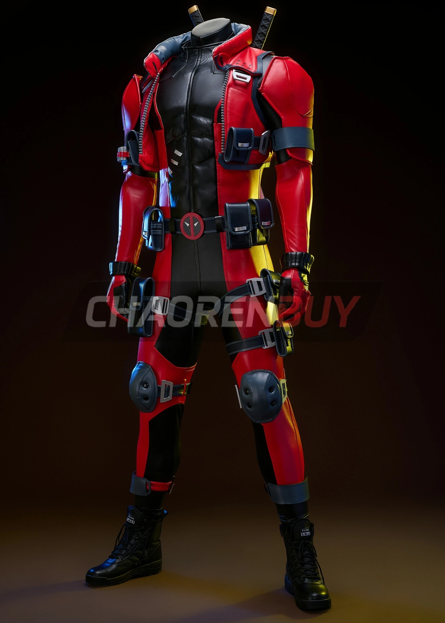 Deadpool Costume Marvel Rivals Wade Wilson Suit Cosplay