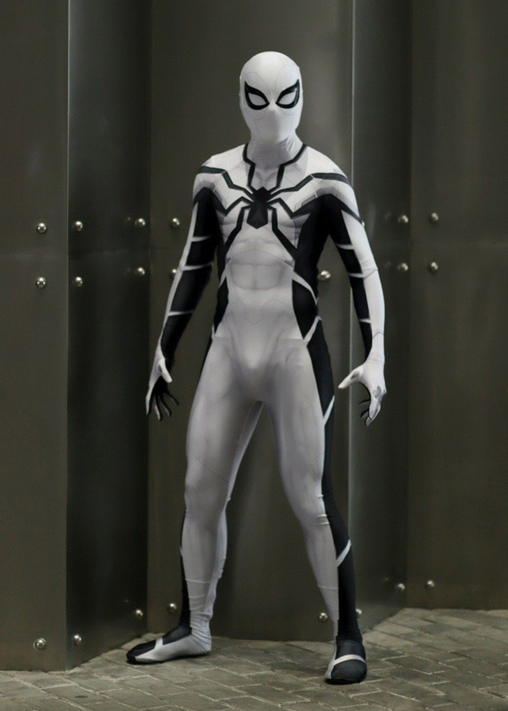 Future Foundation Suit Costume Spider-Man Bodysuit Cosplay for Adult Kids