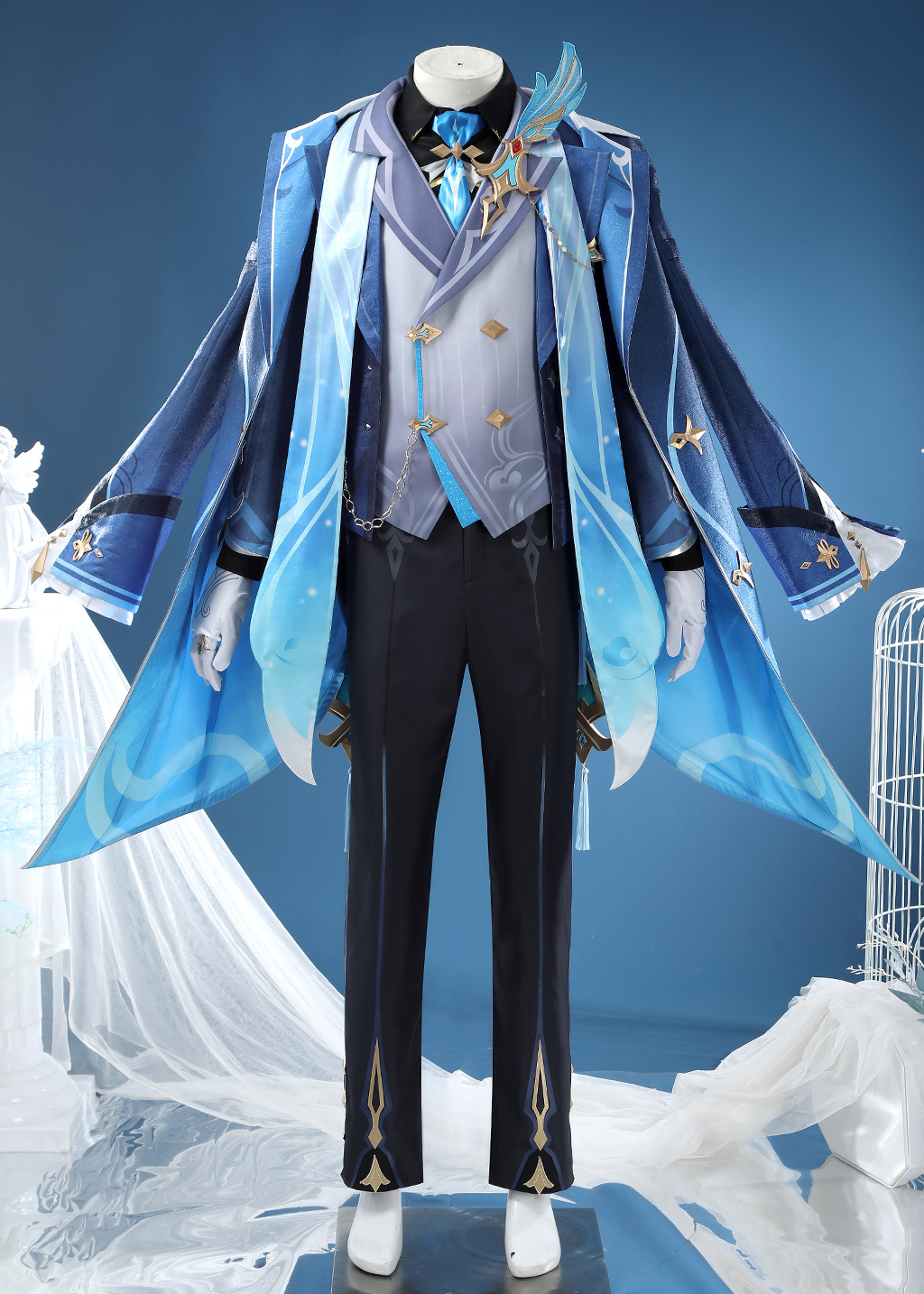 Melusent Gift Neuvillette Costume Genshin Impact Suit Cosplay