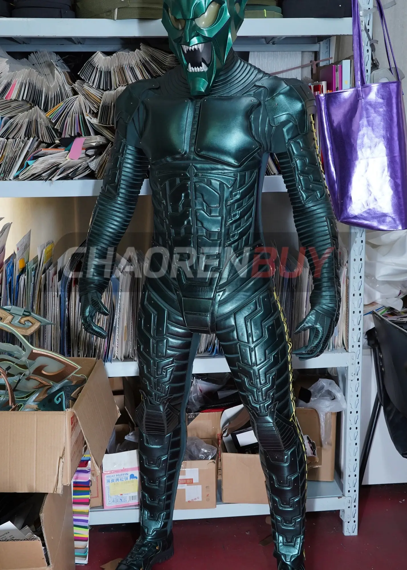 Green Goblin Costume Spider Man 3 Suit Cosplay Upgrade Ver