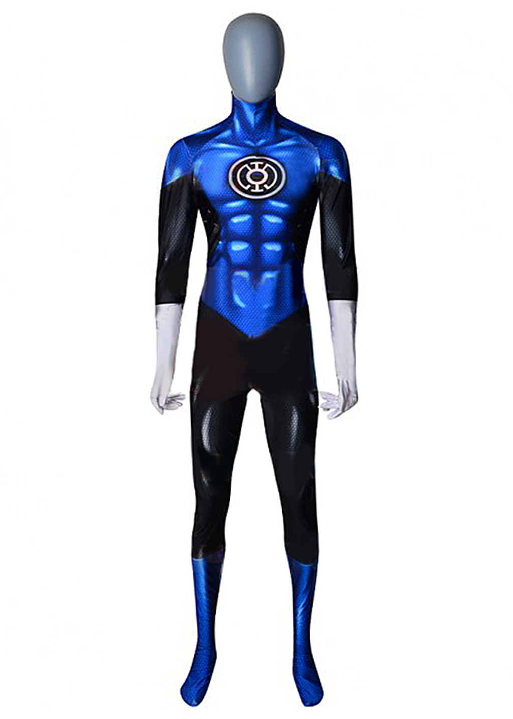 Blue Lantern Costume Green Lantern Bodysuit Ver.1 Cosplay for Adult Kids