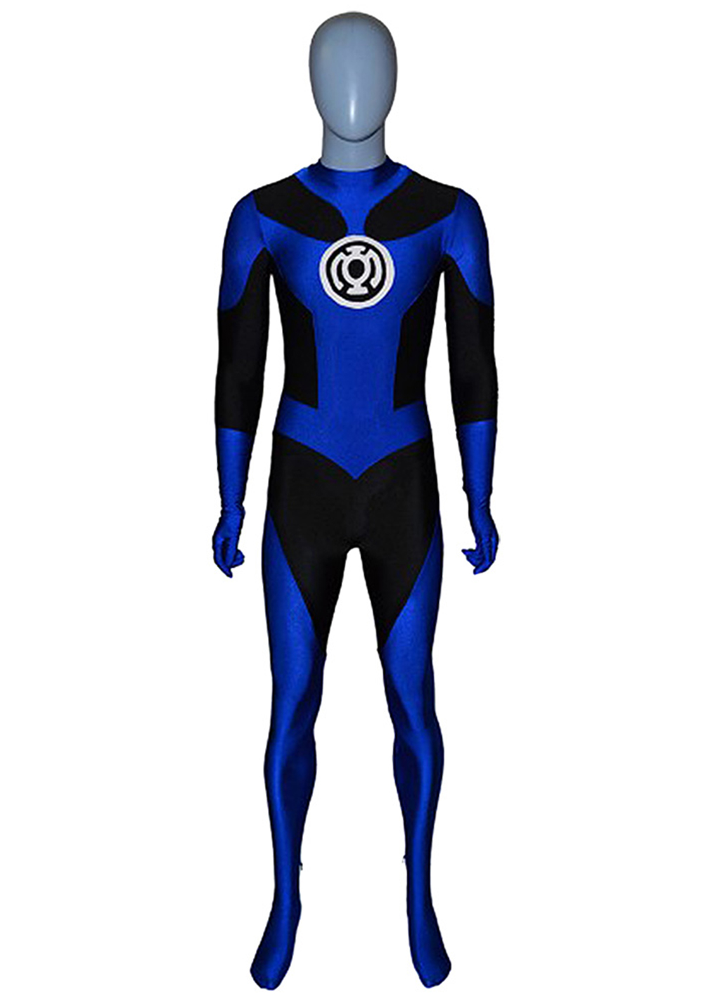 Blue Lantern Costume Green Lantern Bodysuit Cosplay for Adult Kids