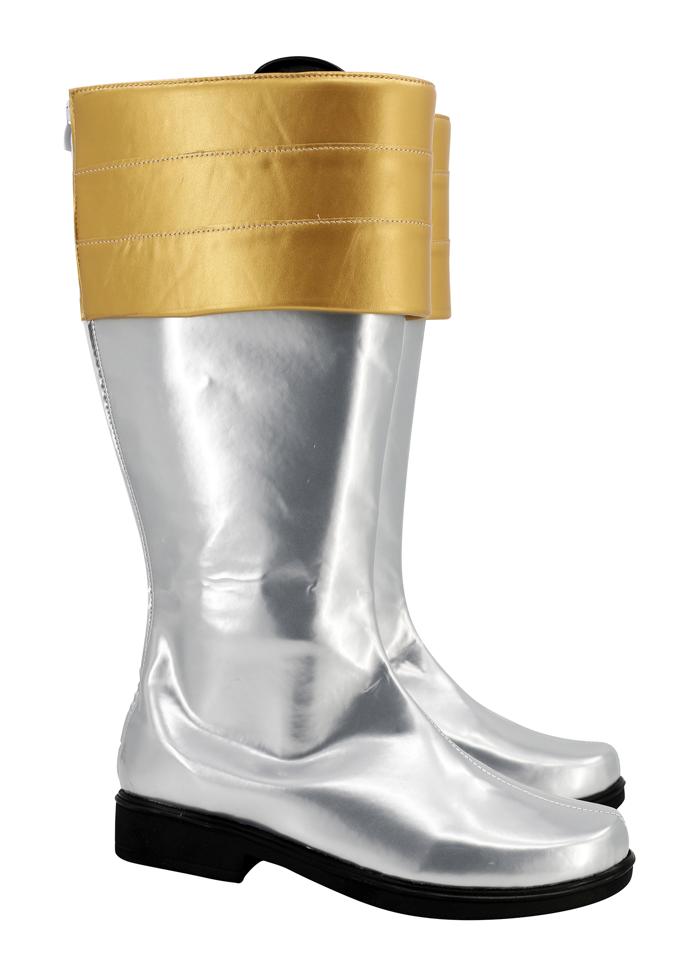 Gokai Silver Shoes Men Kaizoku Sentai Gokaiger Boots Cosplay