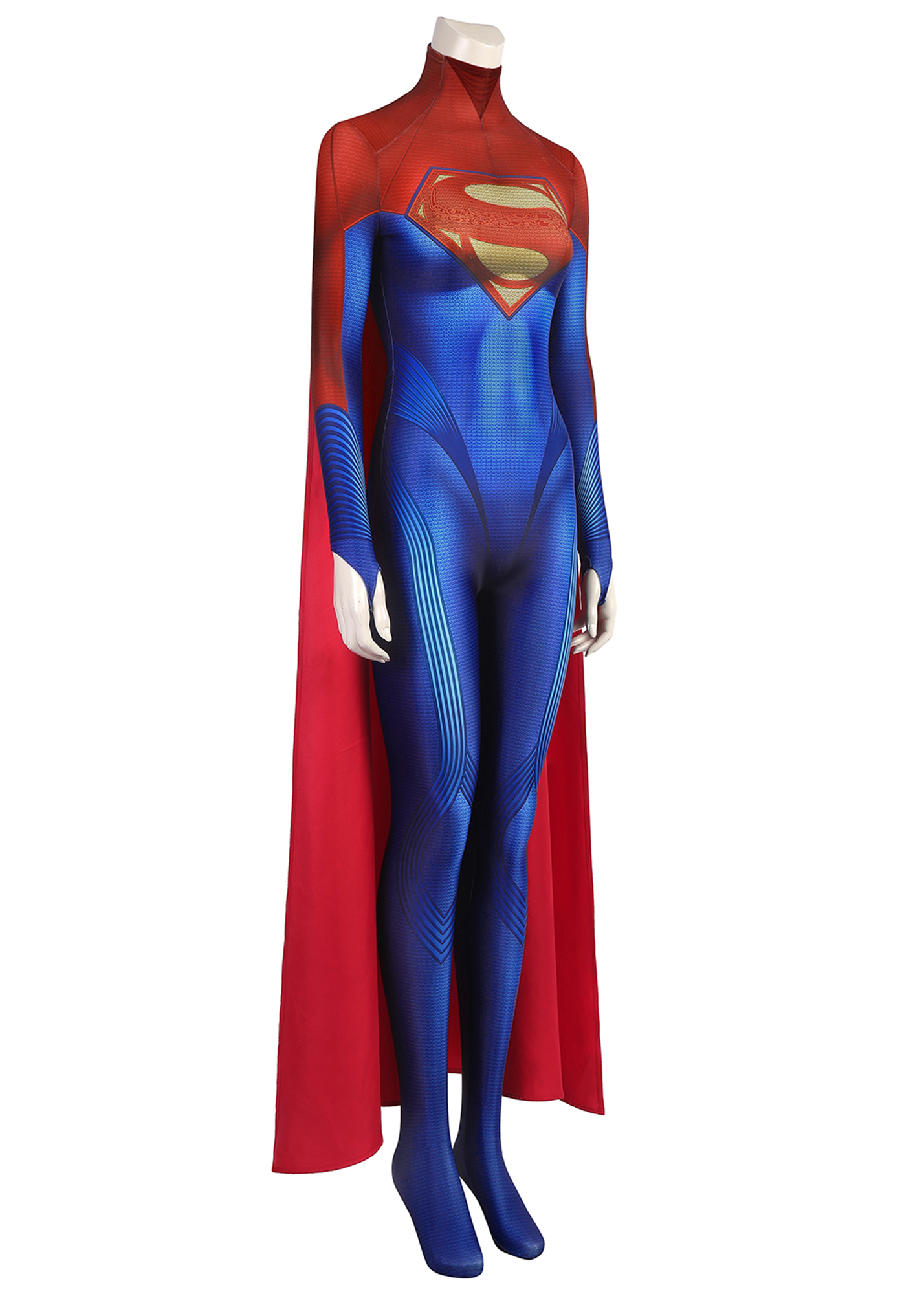Superhero Girl Costume Kara Zor-El Bodysuit Cosplay