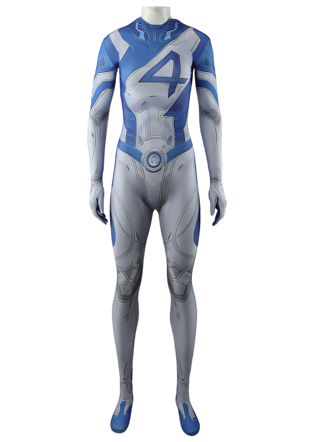 Invisible Woman Costume Marvel Rivals Bodysuit Cosplay for Adult Kids