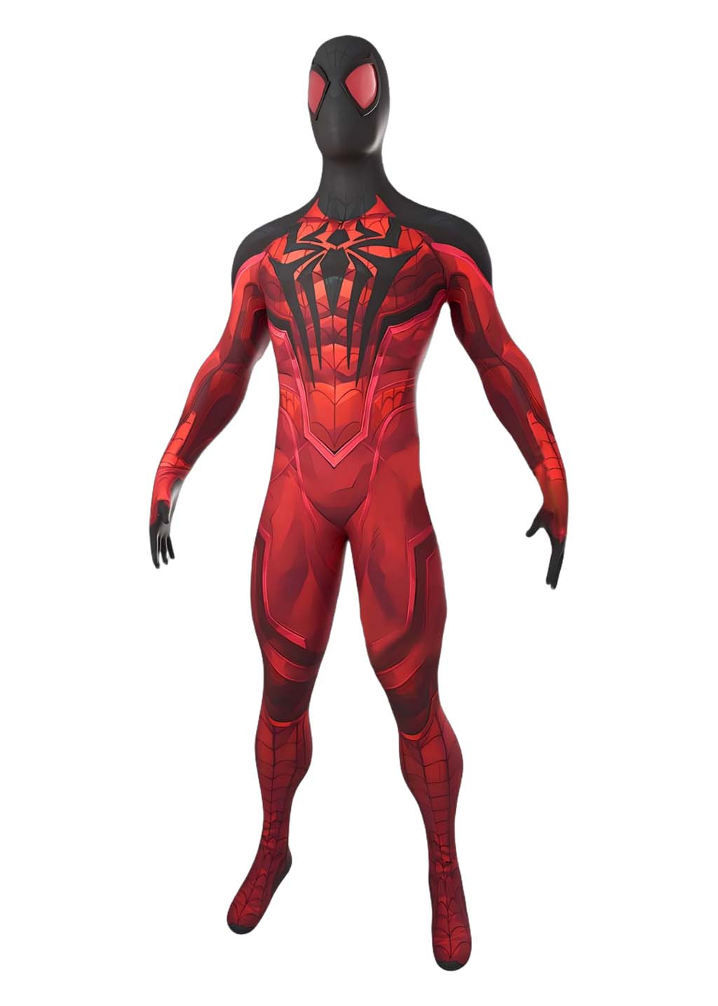 Scarlet Spider Man Costume Marvel Rivals Cosplay Bodysuit