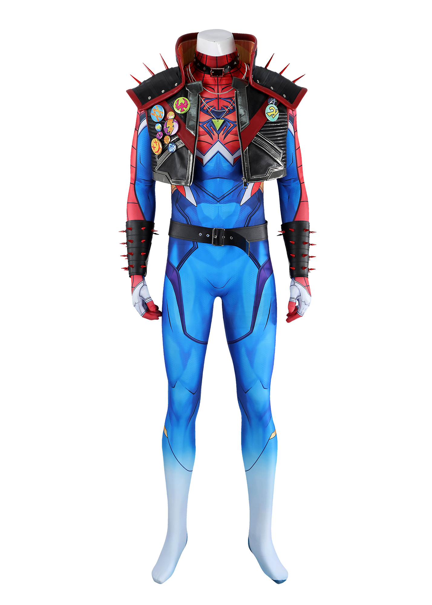 Spider Punk 2099 Costume Marvel Rivals Suit Cosplay
