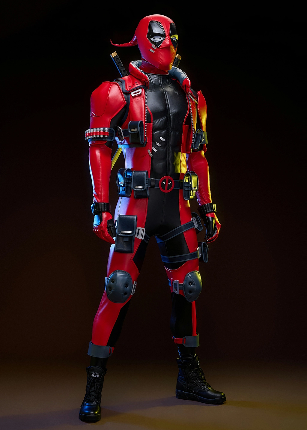 Deadpool Costume Marvel Rivals Wade Wilson Suit Cosplay