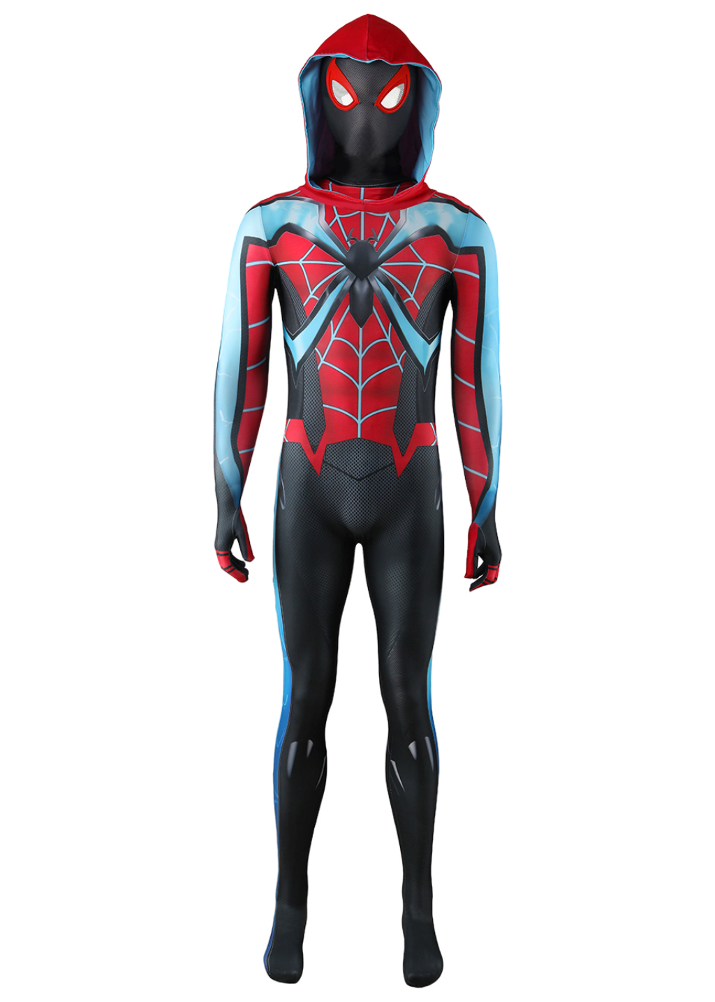Miles Morales Costume Bodysuit Marvel's Spider-Man 2 Cosplay for Adult Kids Blue Ver